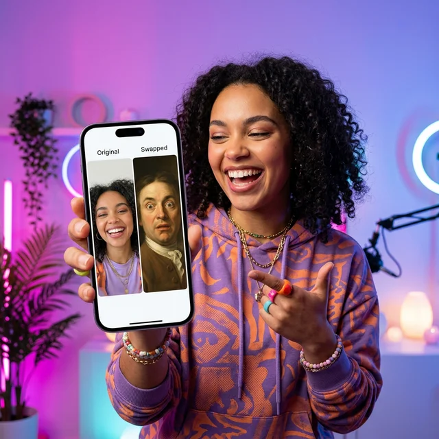 "Group photo face replacement"